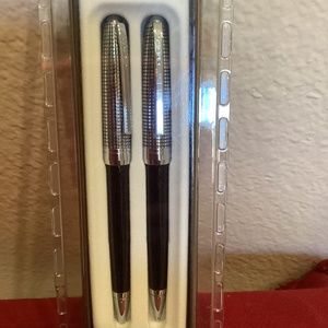 Cross Cisele Checkered Lacquer Pen and Pencil Set